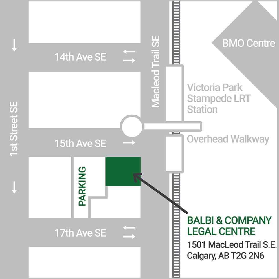 Parking Map for Balbi and Company Legal Centre