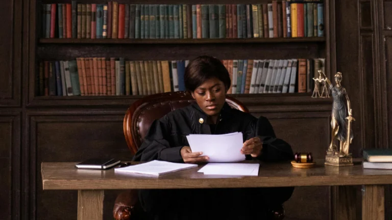 Judge-Examining Paperwork
