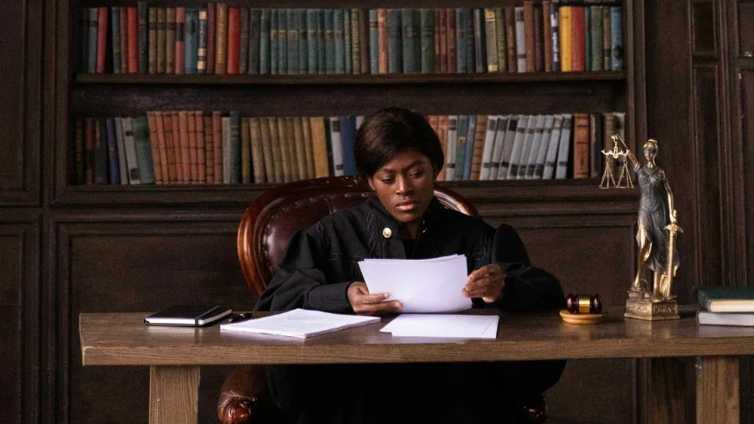 Judge-Examining Paperwork