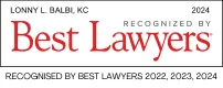 logo for Lonny Balbi RECOGNISED BY BEST LAWYERS 2022, 2023, 2024